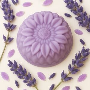 ⚠️ 5/25: Hand Crafted Lavender Goat Milk Floral Bath Soap